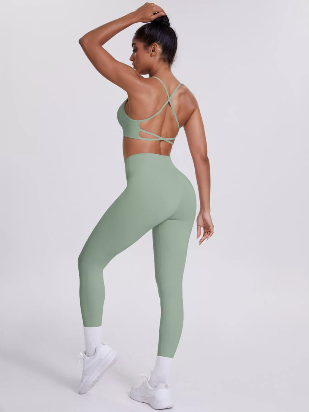 Chiara Criss-Cross Cami & Legging Set by Bella Mia Fashion - view 5