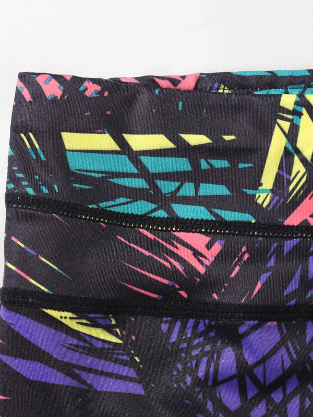 Luna Printed Stirrup Leggings by Bella Mia Fashion - view 4