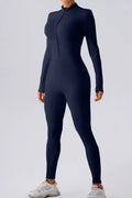 Alessia Half-Zip Mock Neck Jumpsuit by Bella Mia Fashion - view 4
