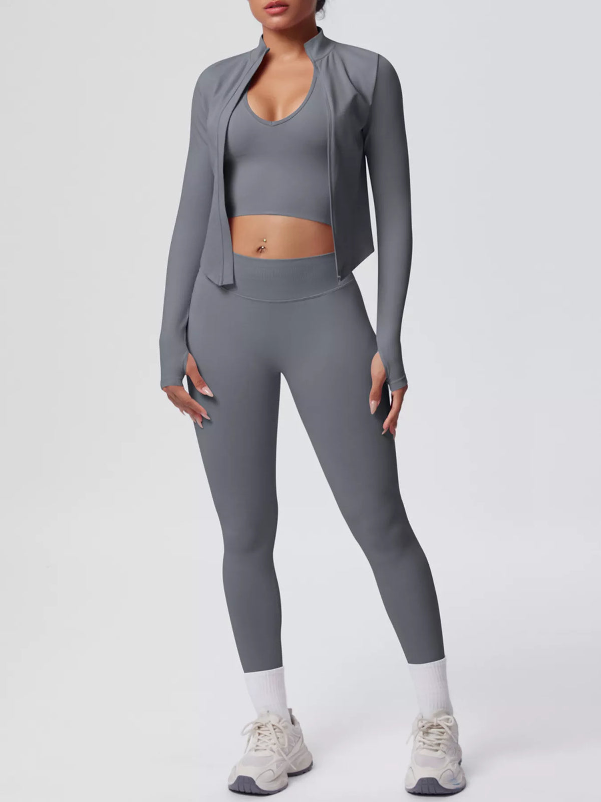 Isabella Three-Piece Active Set by Bella Mia Fashion