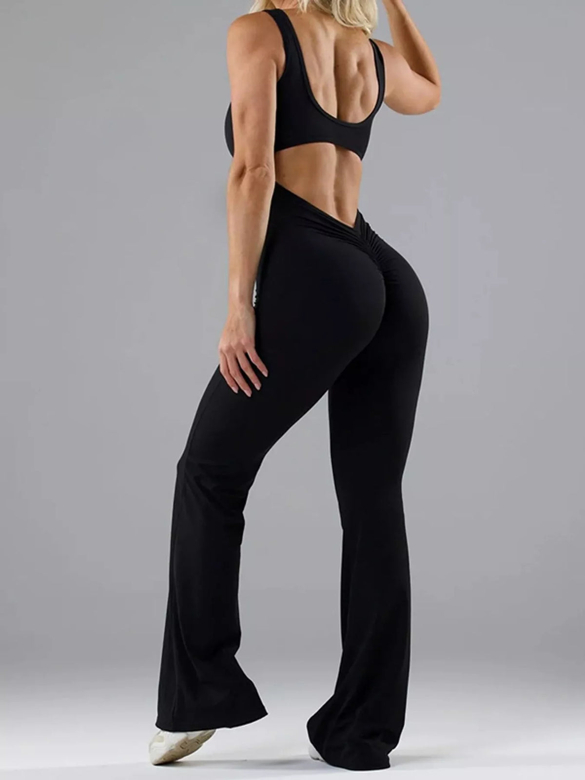 Aria Seamless Flare Jumpsuit by Bella Mia Fashion