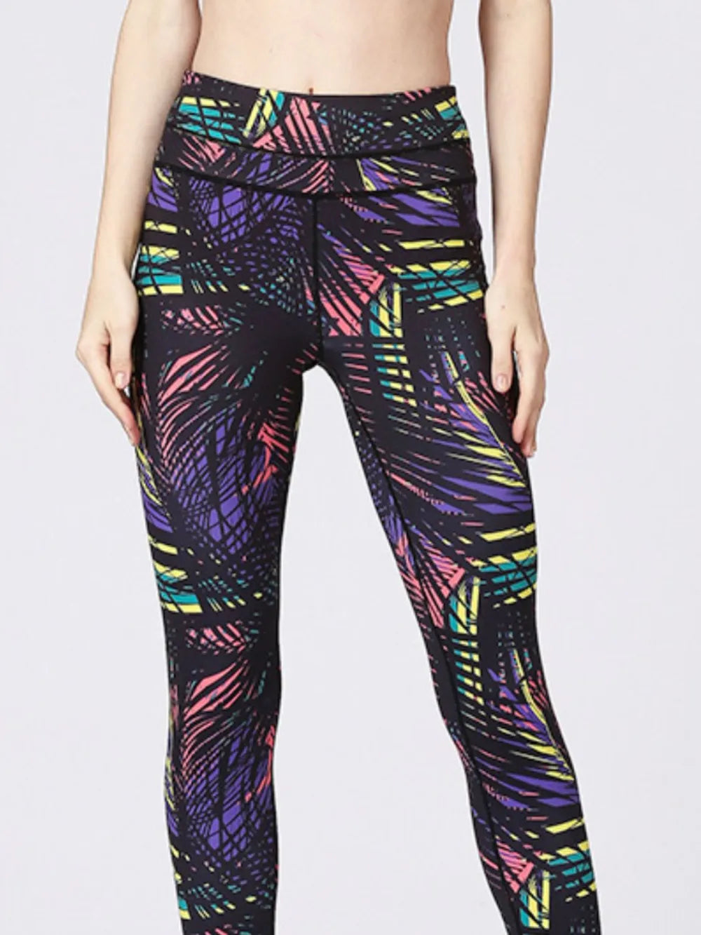 Luna Printed Stirrup Leggings by Bella Mia Fashion - view 3