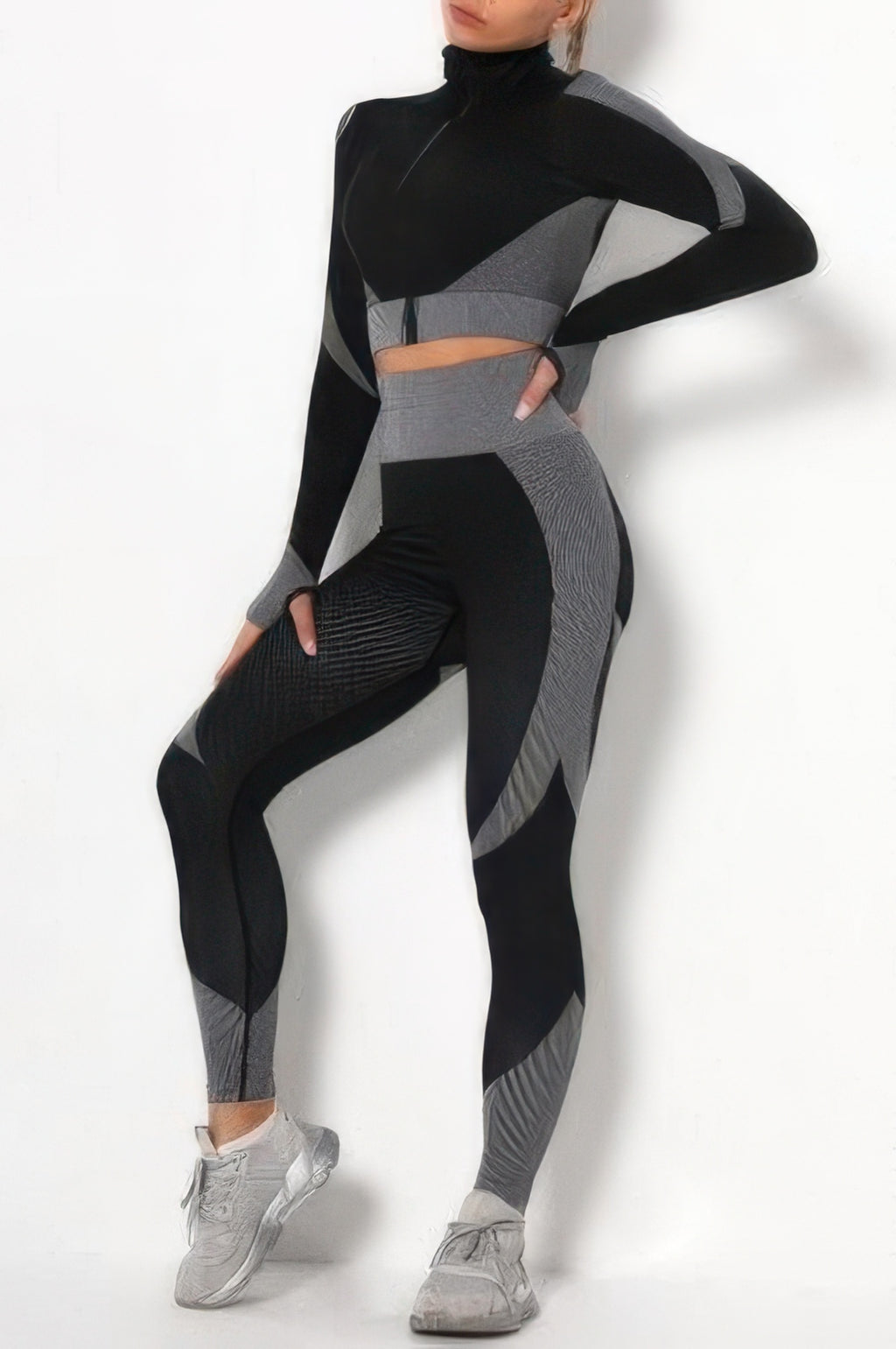 Carla Color Block Zip Legging Set
