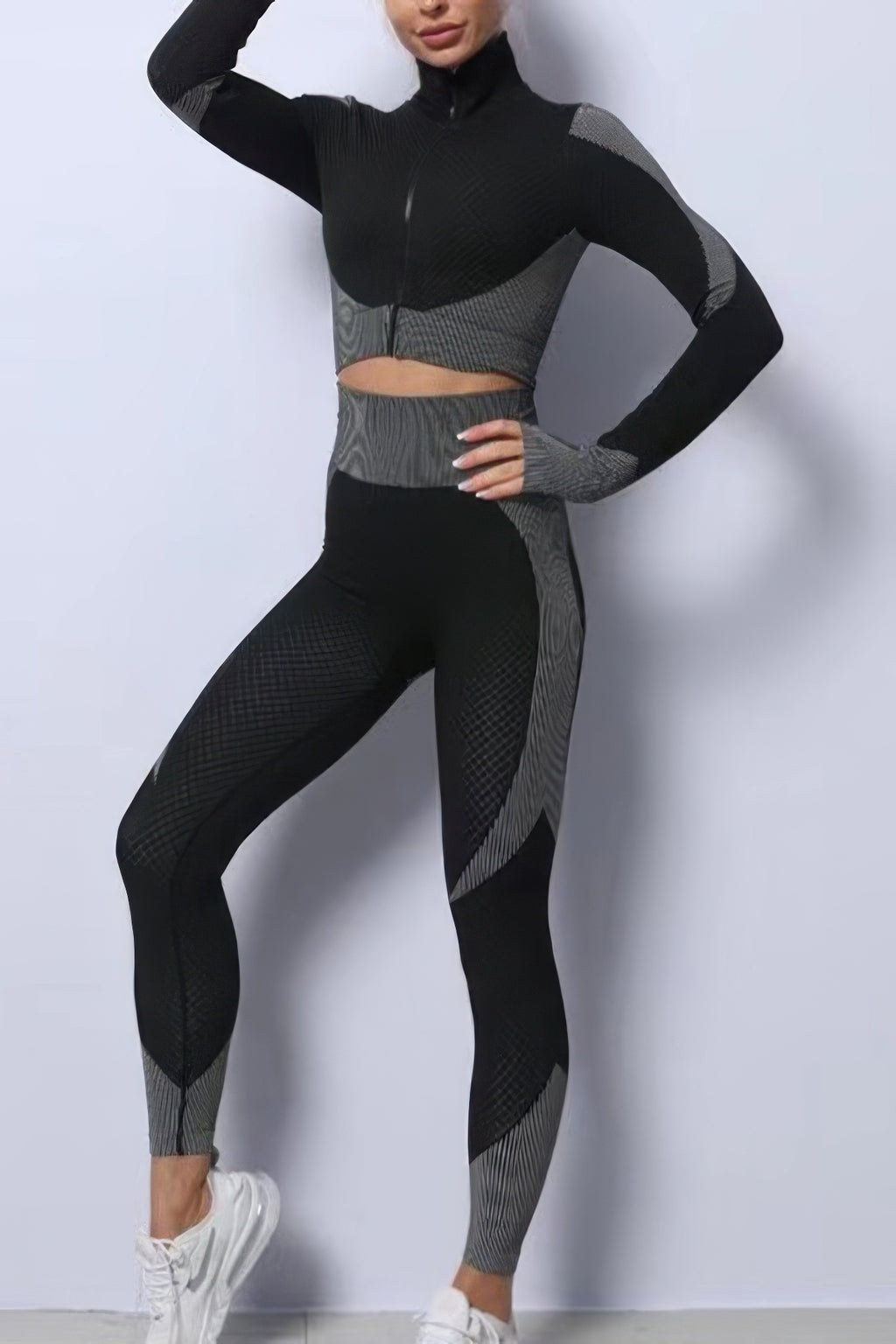 Carla Color Block Zip Legging Set – view 2