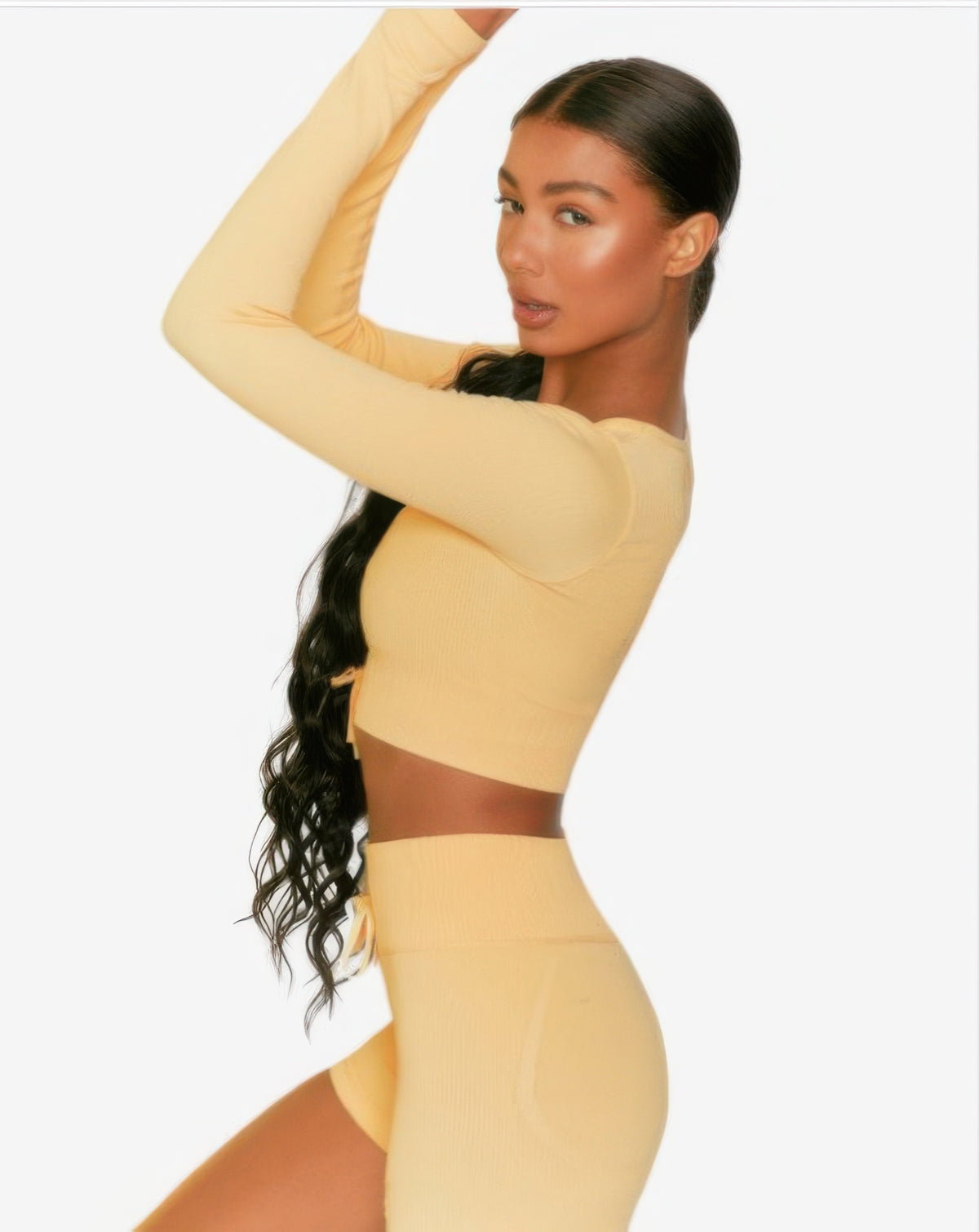 Beatrice V-Neck Long Sleeve Short Set – view 6