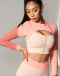 Camilla Color Block Zip Top