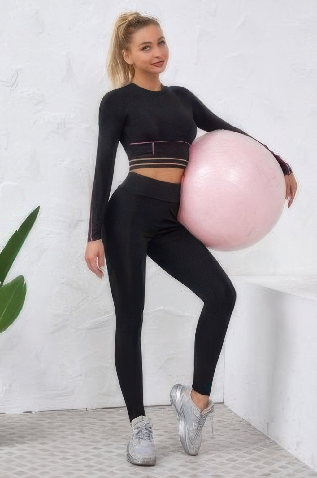Federica Contrast Trim Legging Set – view 2
