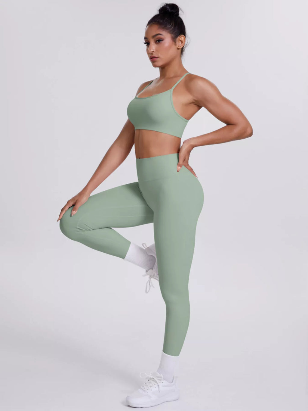 Chiara Criss-Cross Cami & Legging Set by Bella Mia Fashion - view 3