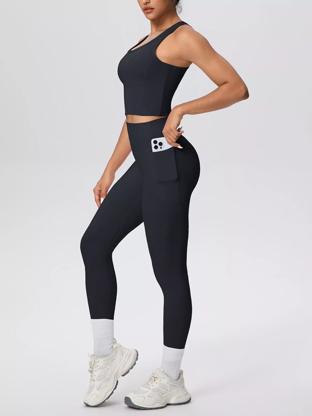 Giulia Scoop Tank & Legging Set by Bella Mia Fashion - view 5