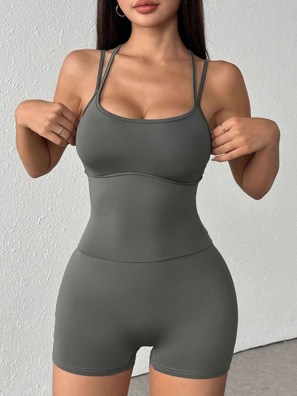 Lia Double-Strap Romper by Bella Mia Fashion - view 2