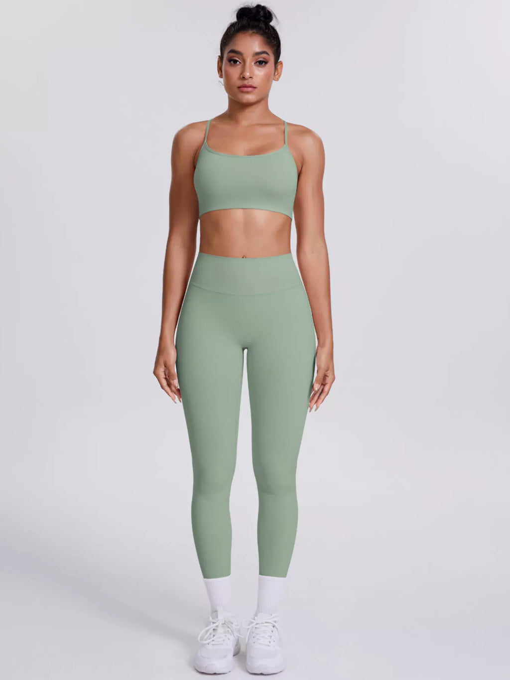 Chiara Criss-Cross Cami & Legging Set by Bella Mia Fashion - view 2